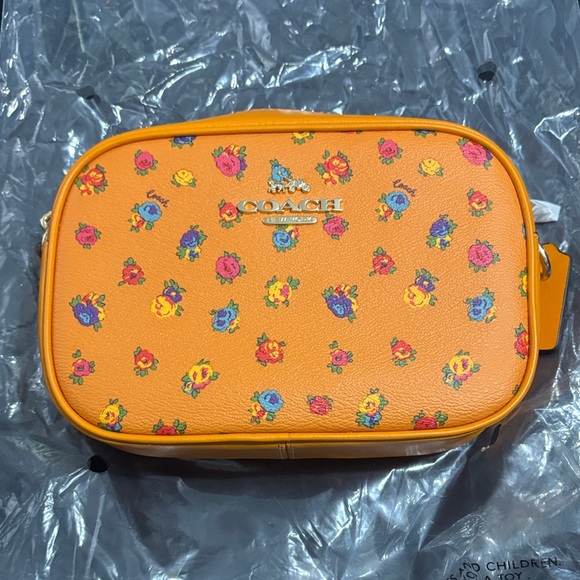 Coach Orange Floral Crossbody Bag - Picture 3 of 3